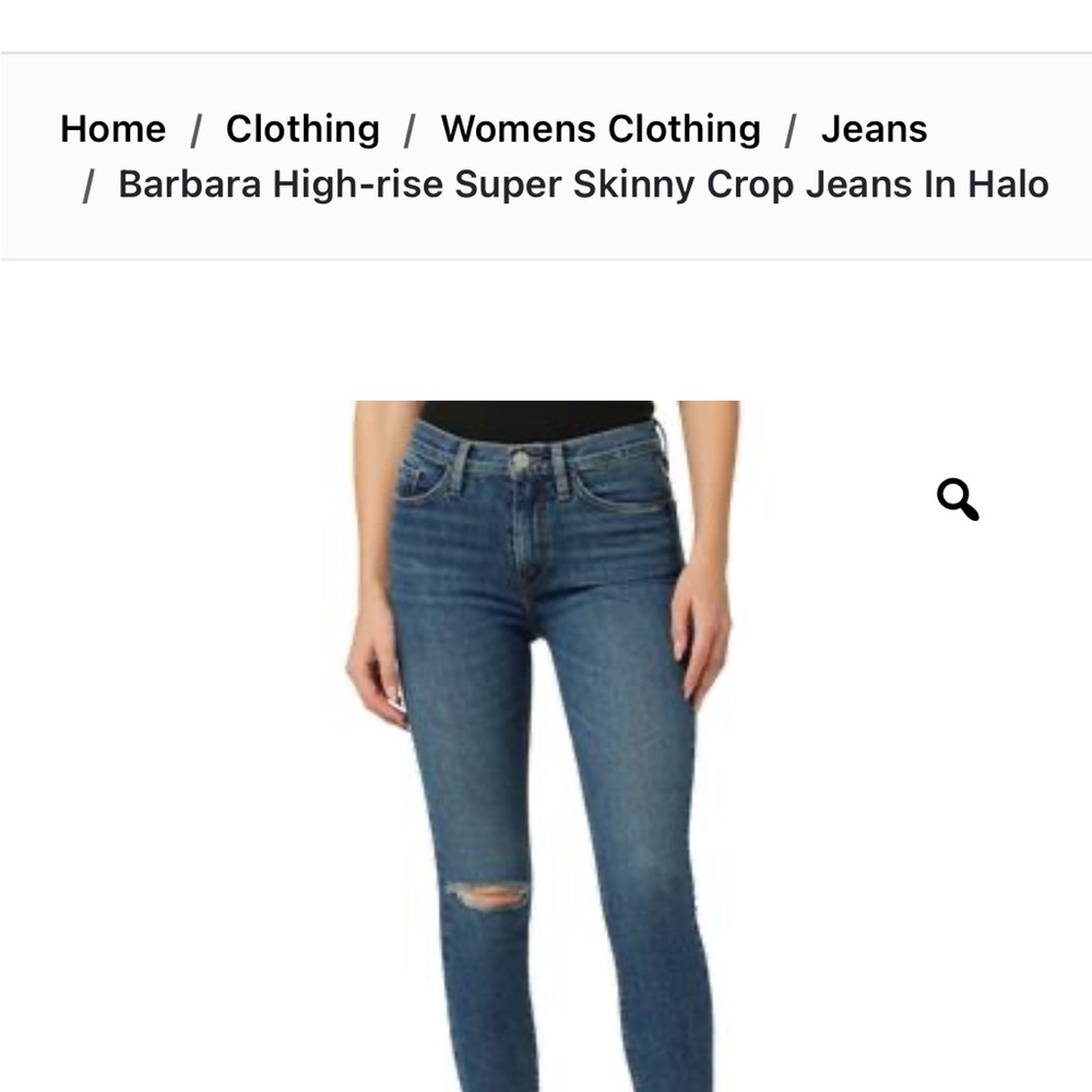 Hudson Jeans High Rise Blue Denim